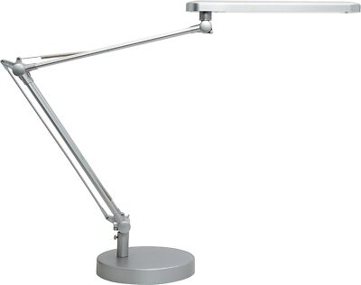 Unilux LED Schreibtischlampe Mambo, silbergrau [Energieklasse E]
