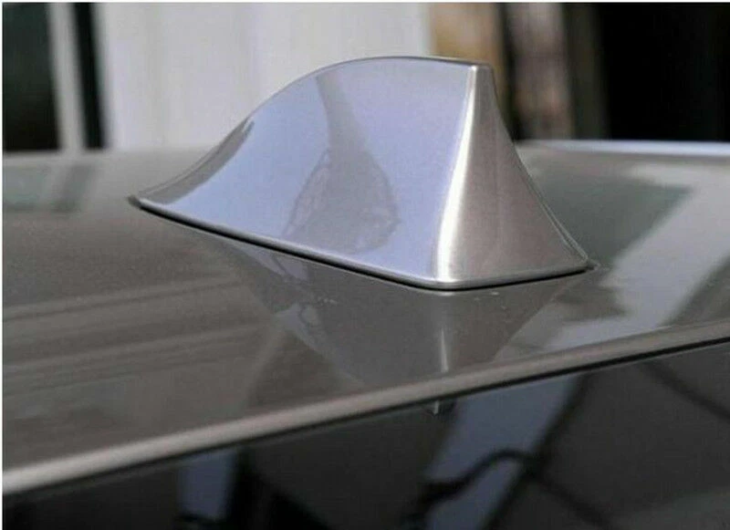 Sinal de antena aérea rádio AM/FM RV teto carro SUV universal formato barbatana de tubarão cinza - Imagem 2 de 4