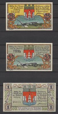 Hoyer - City - 3x Emergency Money - L 615.b1 - G/M 633.3 - Complete Lot