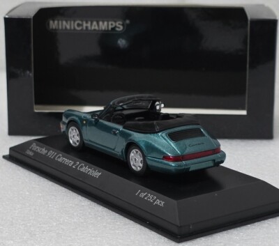 Porsche 911 (964) Carrera 2 Cabriolet 1990 Turquoise 1:43