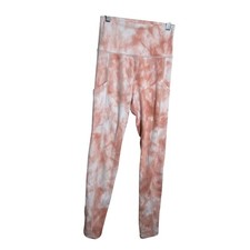 Aerie Offline Women's Small Leggings The Hugger Hi Rise Long Inseam Tie Dye Pink