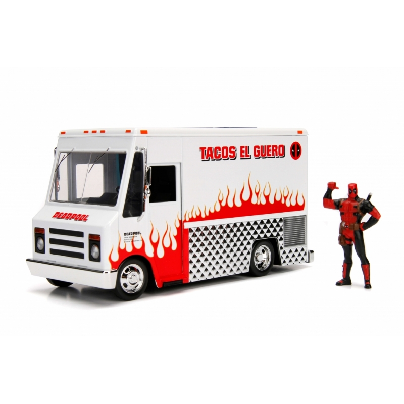 Deadpool Figure and Taco Truck Marvel 1:24 Scale Jada 99730