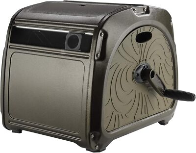 Giraffe Tools Metal Garden Water Hose Reel Box 5/8''x150ft Capacity Hideaway |USA