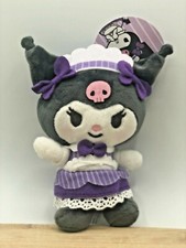 Sanrio KUROMI Maid Plush Keychain /Trinket / Bag Dangle Purple