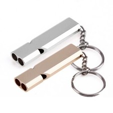 3 St&uuml;ck Notfall Signal Pfeife Metall Camping Outdoor Survival Wandern Laut 120db