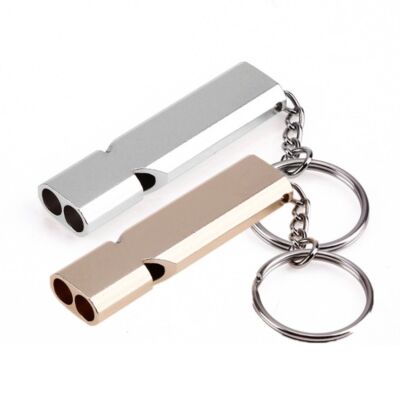 3 Stück Notfall Signal Pfeife Metall Camping Outdoor Survival Wandern Laut 120db