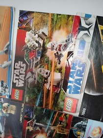 Lot of Star Wars Lego Instruction Booklets, Vintage, Technic, X-wing, Hoth,8008