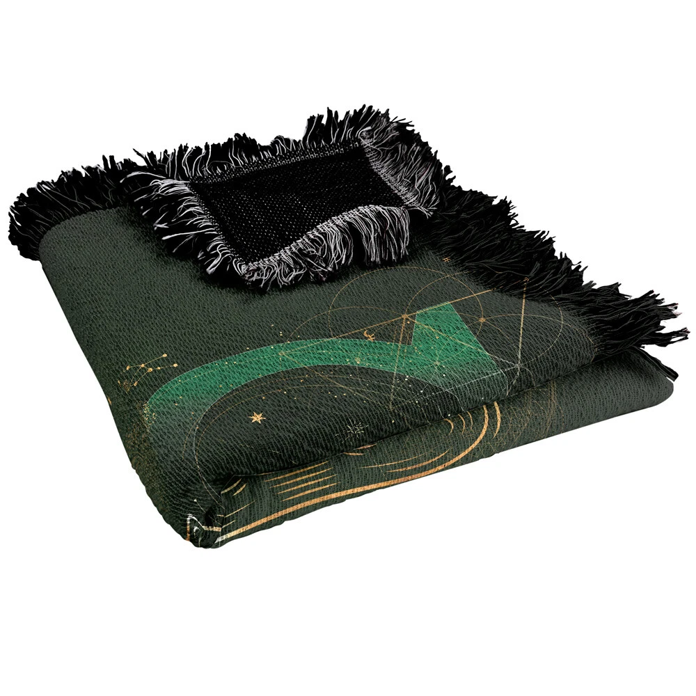 Harry Potter Blanket, 50"x60" Celestial Slytherin Woven Blend Throw