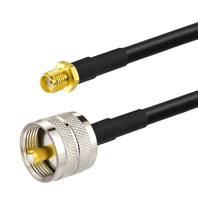 Produktbild von SMA-Buchse Auf UHF-Buchse (SO239) Adapter – 50 Ohm, RF-Koaxialverbinder Aus Messing – Für Antennen, WLAN, Funk