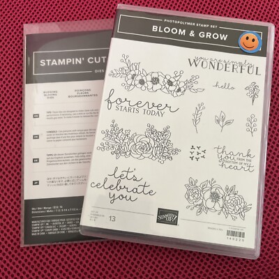 Stampin' Up! Stamp Set - Bloom & Grow with Budding Blooms Dies
