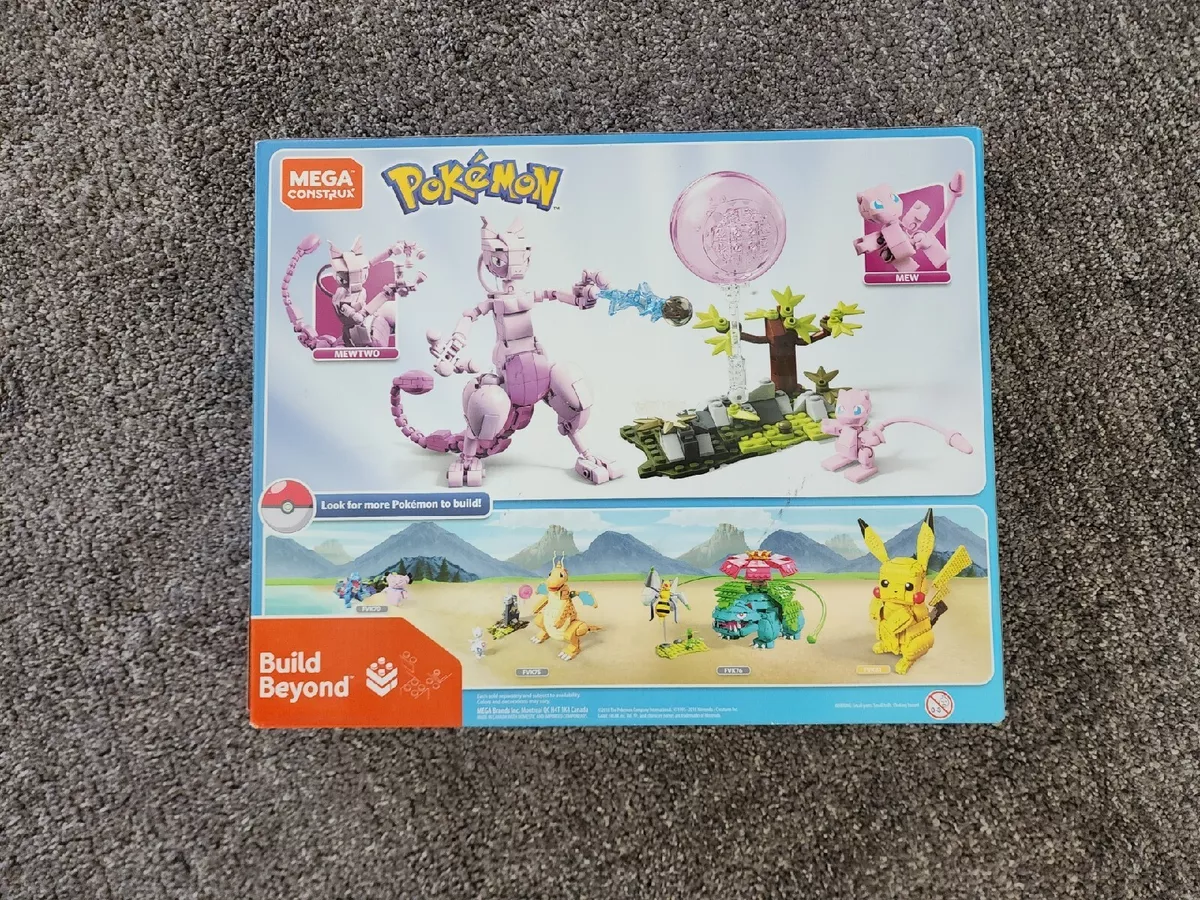 Mega Construx Pokemon Mew vs. Mewtwo Clash 2018 FVK77 New Sealed 341 Pieces  8+