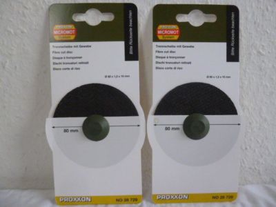 Proxxon  Set 2 X  Trennscheibe 80 mm für FKS/E und KGS 80, 28729