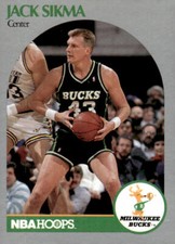 1990-91 Hoops #183 Jack Sikma Milwaukee Bucks