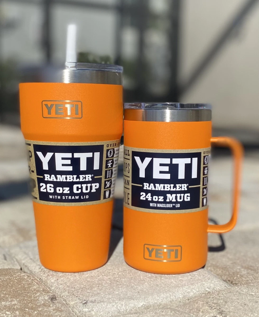 YETI Rambler 30 oz Tumbler & Rambler 24oz Mug King Crab Orange-Limited  Release