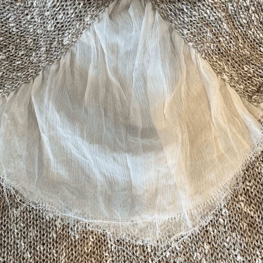 Bryn Walker Linen Ruffle Back Pullover Sweater Si… - image 5