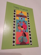 Holiday Greeting Card Vintage 1994 Happy Kwanzaa 1990s VTG Peace Love Unity