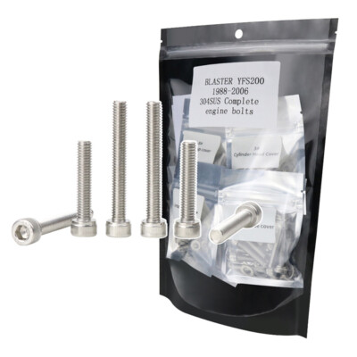 Complete Engine Stator Cover Bolts Kit Fit For YAMAHA BLASTER YFS200 1988-2006