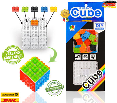 MOC Magic Cube 3x3x3 Zauberwürfel aus Klemmbausteinen funktionsfähig 360°