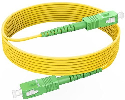 9.8ft/3m SC/APC to SC/APC Fiber Optic Internet Cable OS2 Single Mode Fiber Pa...