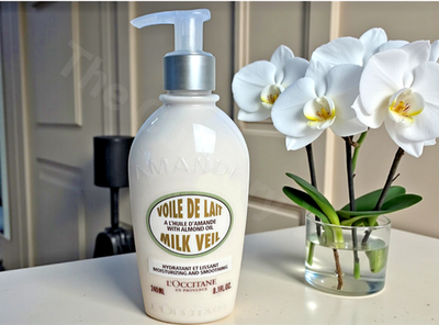 #ad Almond Milk Veil by L#x27;OCCITANE 240ml 8oz Body Lotion NEW Pump $27.55