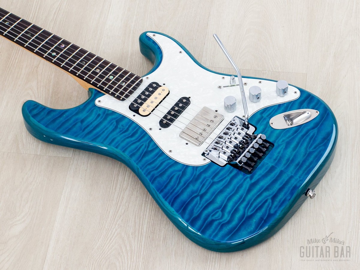 2019 Fender Michiya Haruhata Stratocaster HSH Quilt Top w/ Floyd