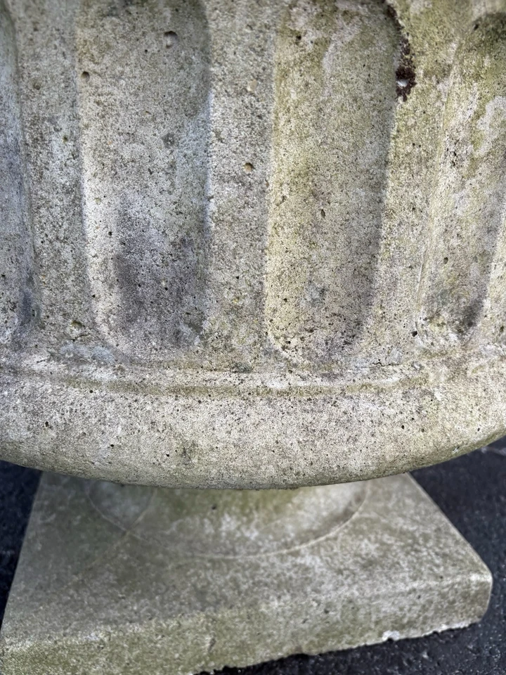 "Urna imperio 24"" cemento hormigón maceta maceta pesada exterior jardín pátina" Foto 3 de 4