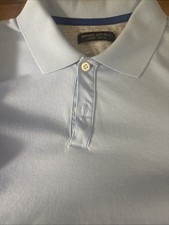 Banana Republic Men's Size Medium Luxury Touch Performance Polo Light Blue