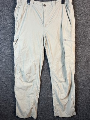 Columbia Silver Ridge Cargo Pants Mens 36x30 Tan Khaki Hiking Omni-Shada