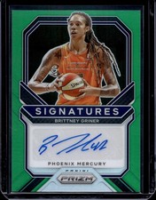 2021 Panini Prizm WNBA Brittney Griner Green Auto Phoenix Mercury SG-BGN