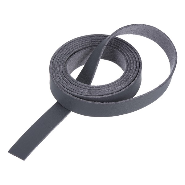 "Lederriemen Streifen GüRtel 1,2 Cm (0,5\" Breite) 100 Cm (40\" LäNge) Dunkelgrau"-image