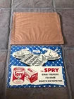 Vintage Greek Cyprus Advert Tin Sign ''Spry Pure Vegetable Shortening'' 1960s