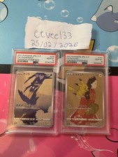 Pikachu 227/S-P Cramorant 226/S-P Pokemon Stamp Box Promo PSA 10