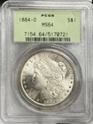 1884-O Morgan Silver Dollar $1 PCGS OGH MS64 New Orleans 90% One US Coin