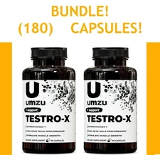 SEALED! (180) UMZU TESTRO-X Testosterone Booster Capsules BB 09/2025
