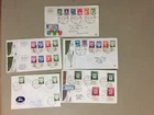Five Israel fdc ONLY with 4,5,6,8 ARMS stamps