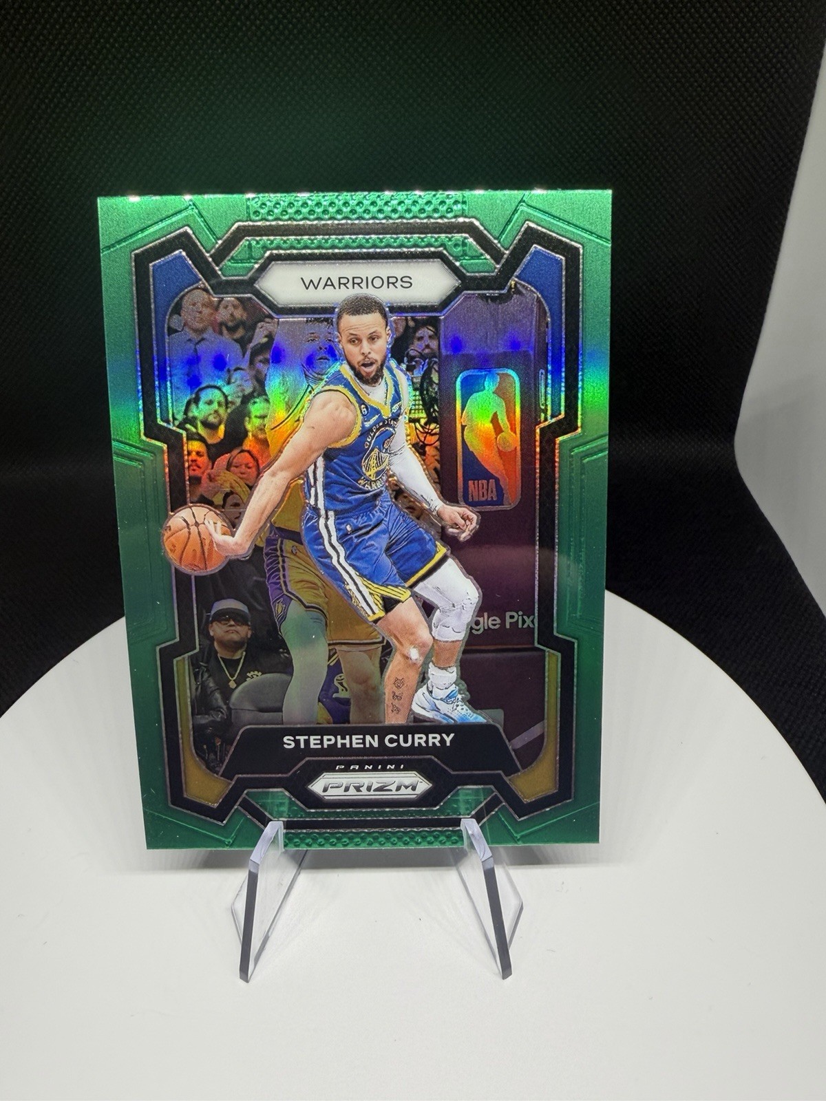 2023-24 Panini Prizm Stephen Curry #119 Green Prizm Golden State Warriors