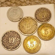 Mexico 5 & 10 Centavos Mixed Coin Lot 1909 1930 1936 1937 1945 Circulated