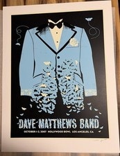 Dave Matthews Band 2007 Official Poster Los Angeles CA 10/1-2 Signed #ed 800 SE