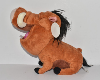 DISNEY PUMBAA WARZENSCHWEIN MIT SOUND PLÜSCHTIER STOFFTIER - NEUE KARTE MIT ETIKETT - KOSTENLOSER VERSAND