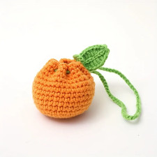 Handmade Crochet Fruit Purse, Knitted Wallet, Stylish Travel Accessory Gift fo