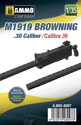 AMMO by Mig Jimenez 1/35 M1919 Browning. 30 cal