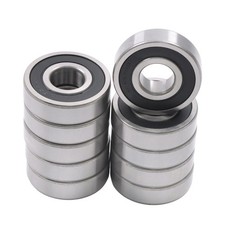 LABLT 6304-2RS C3 EMQ 10  Rubber Seals 20mm ID 52mm OD 15mm Width Ball Bearing