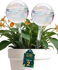Iridescent Self Watering Globes, Glass Rainbow Plant Watering Globes