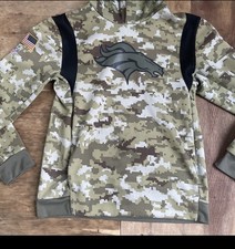 Nike NFL Denver Broncos Hoodie Youth XL Camouflage Salute To Service Pullover