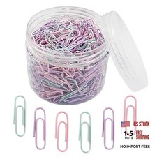 Murtenze 500PCS Colored Paper Clips, 1.1 Inch Small Size Paper Clip Macaron