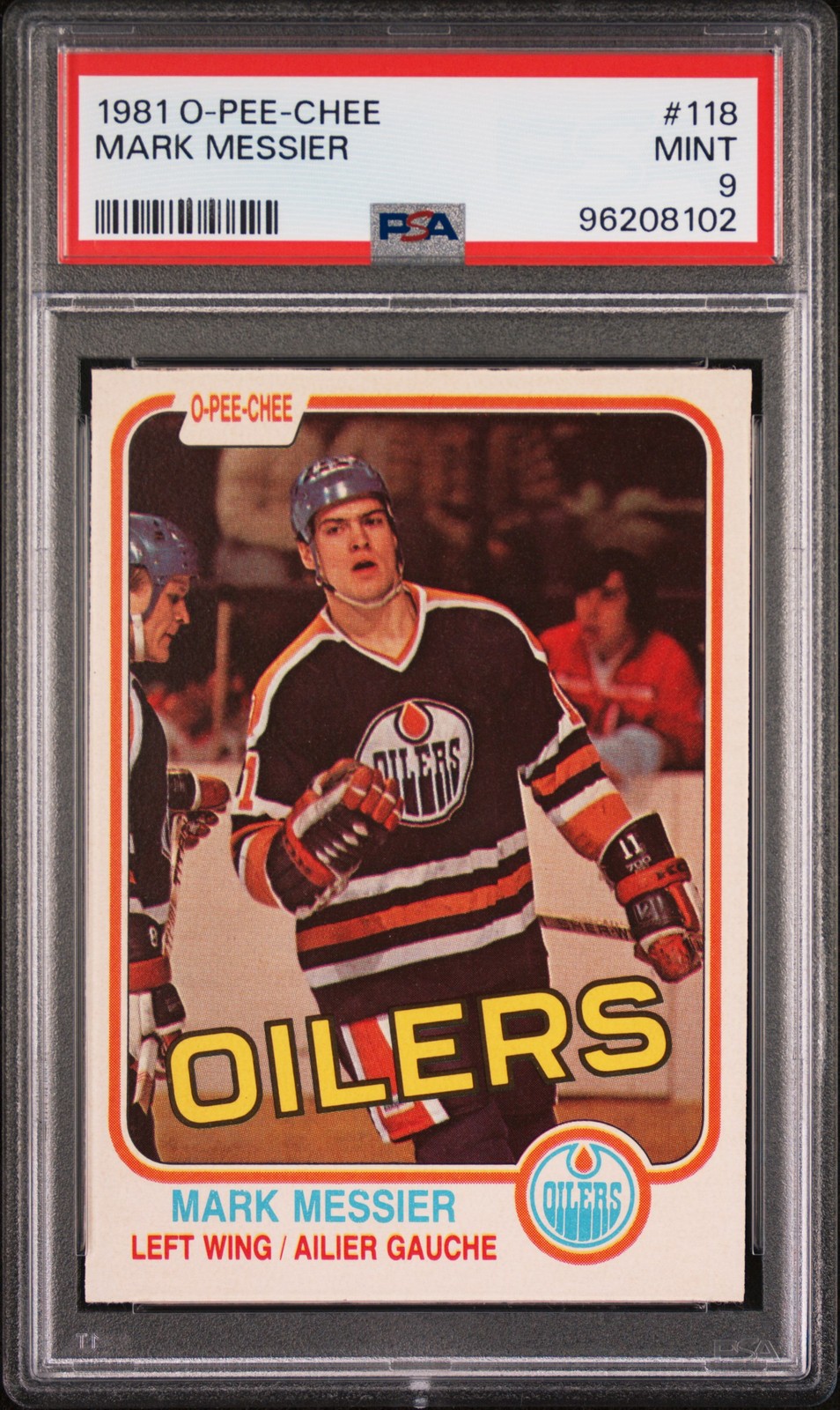 1981 O-PEE-CHEE #118 MARK MESSIER PSA 9
