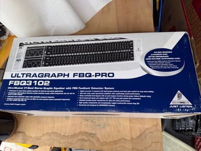 Behringer Ultragraph Pro FBQ3102 Dual 31-Band Graphic Equalizer 