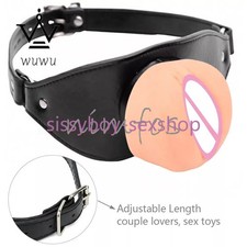 Mouth Gag Belt Plug Adults Games Restraint Oral for Woman Couple