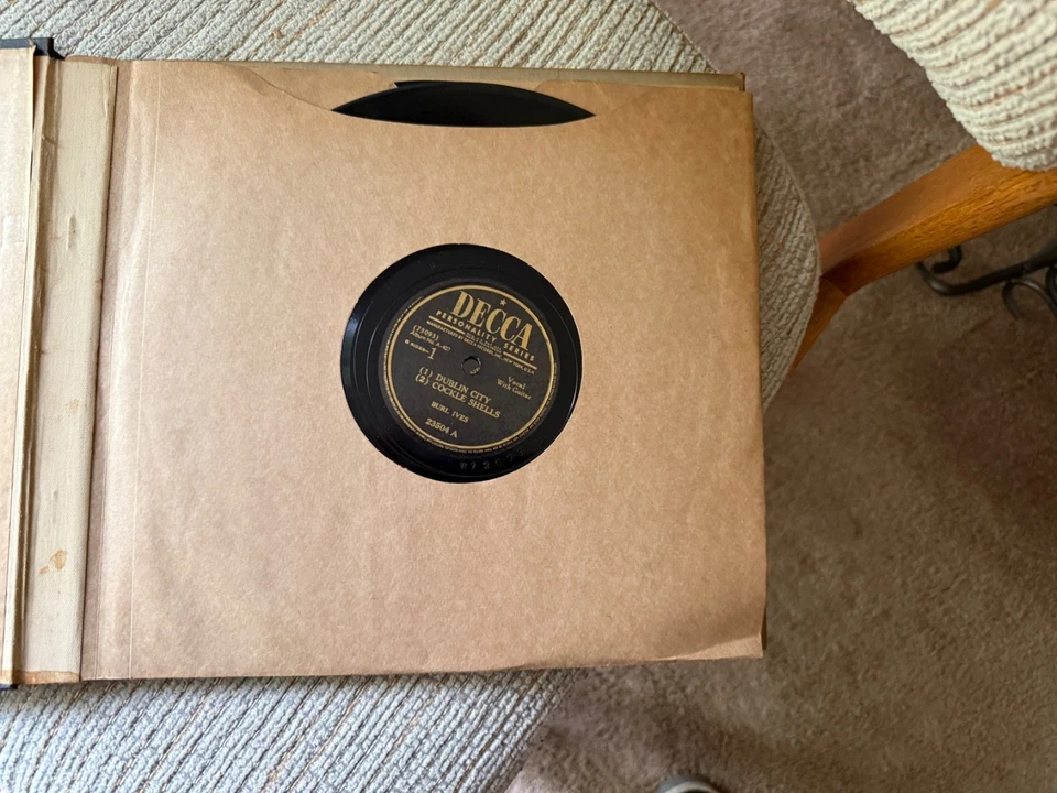 Burl Ives - A Collection Of Ballads And Folk Songs 4 10 Inch 78 Rpm VG+ / VG - Image 3 of 4