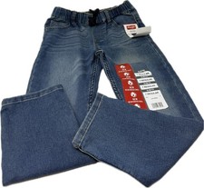 Wrangler Boys Jeans Size 7 Regular Slim Fit Reinforced Knee Elastic Waist Denim